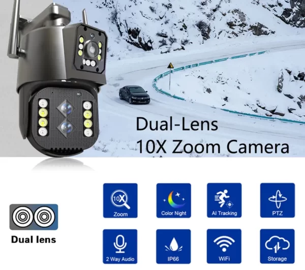 Camera Ultra Pro Double Lentille 10X Optical Zoom